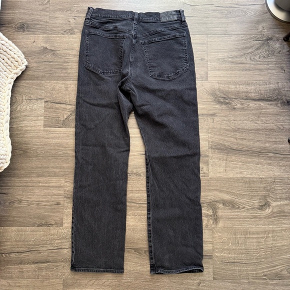 Madewell Faded Black High Rise 90s Straight Jeans Size 30 Women - Picture 3 of 15